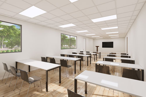 Suite 104 commercial interior at 2333 Utah Avenue